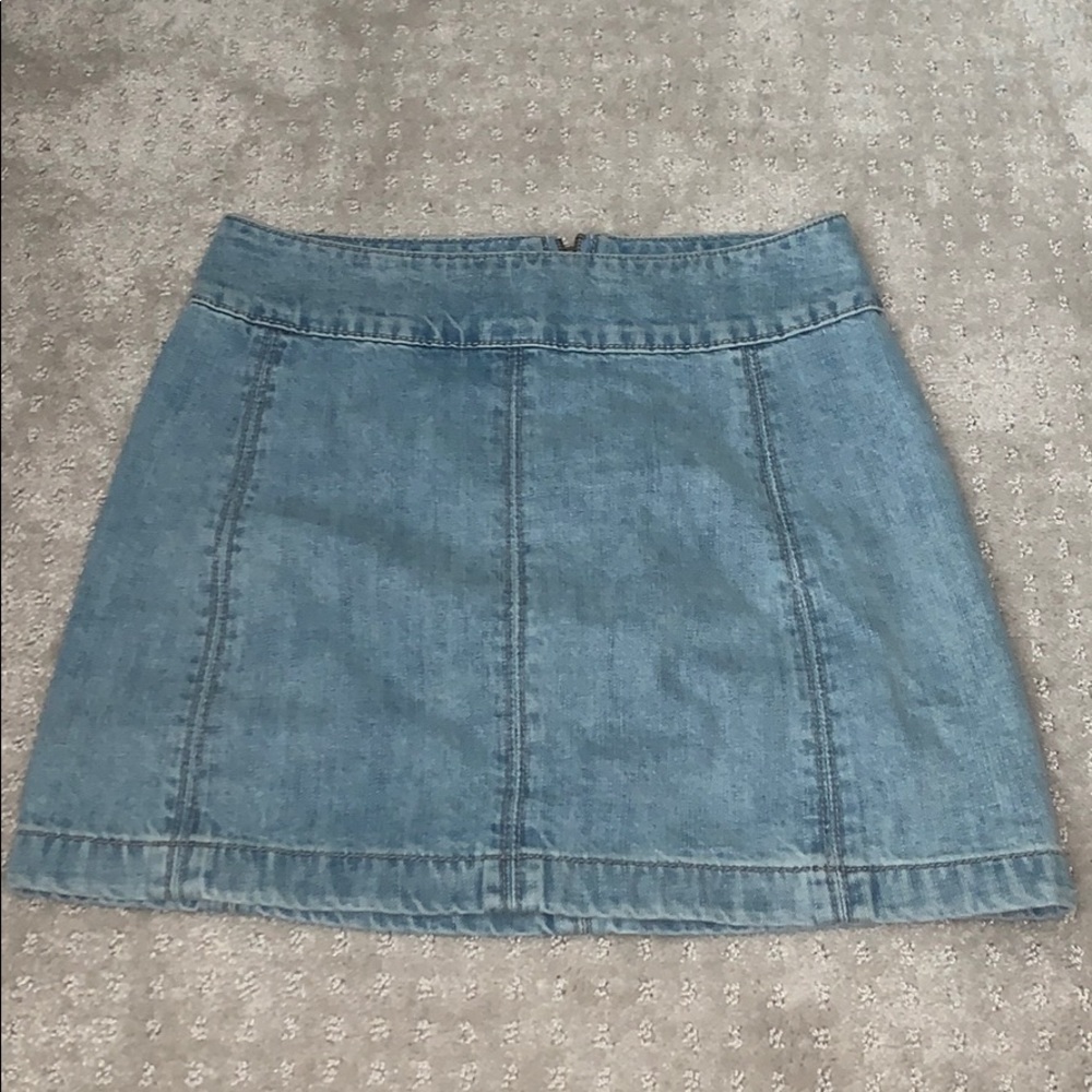 Free People Jean Skirt